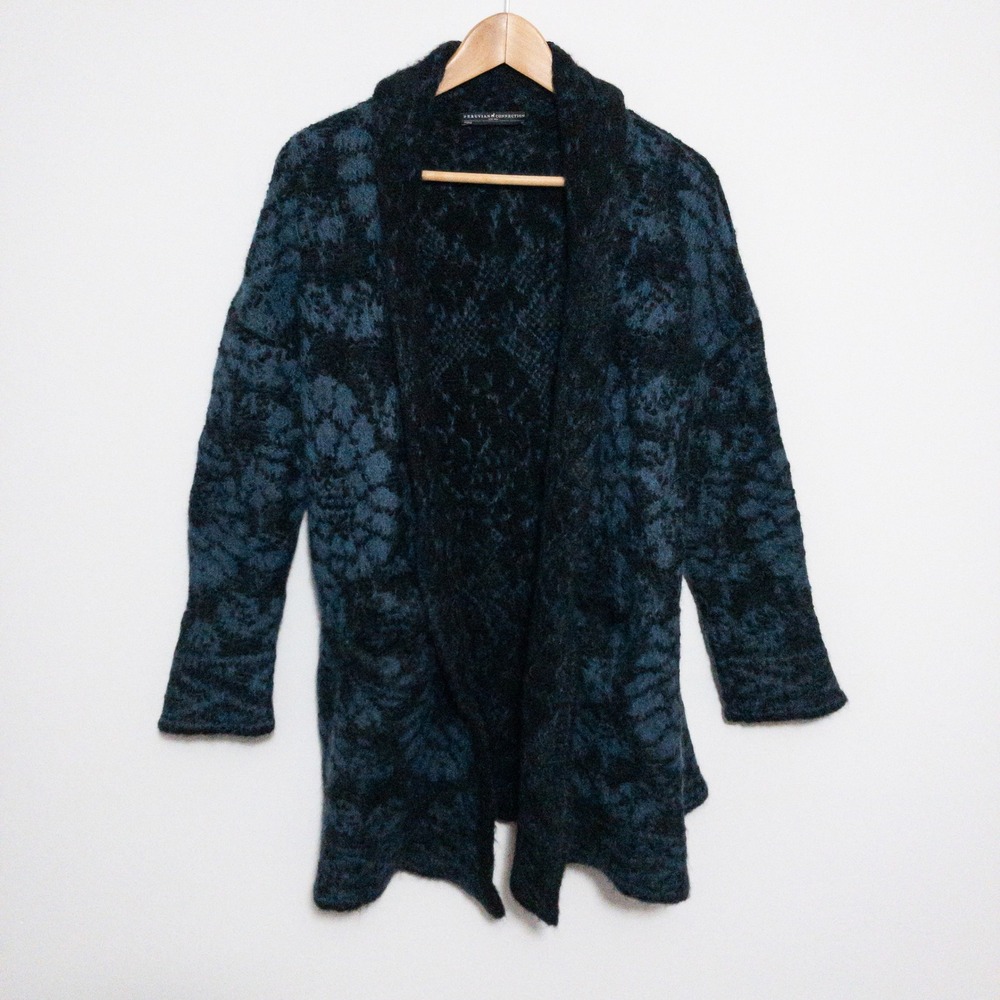 Peruvian Connection Alpaca Blend Cardigan Sweater Womens XL (40" Chest)‎ Pockets